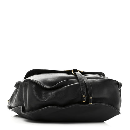 Chloe Calfskin Large Marcie Satchel Black