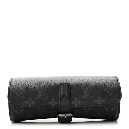 Louis Vuitton Monogram Eclipse 3 Watch Travel Case