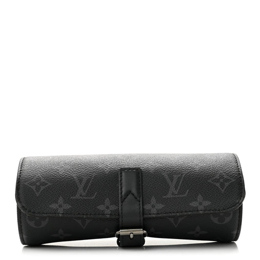 Louis Vuitton Monogram Eclipse 3 Watch Travel Case