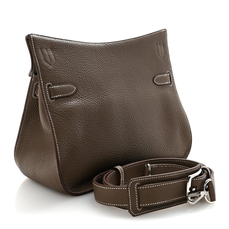 Hermes Taurillon Clemence Jypsiere 28 Etoupe