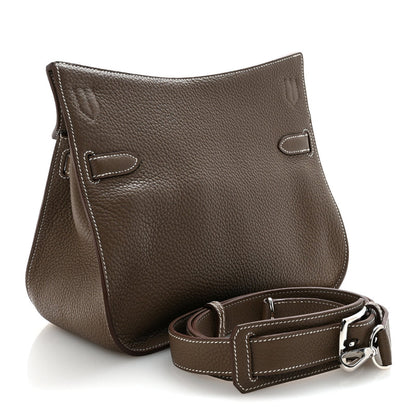 Hermes Taurillon Clemence Jypsiere 28 Etoupe