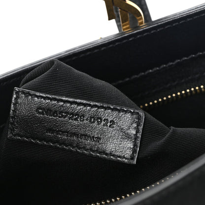 Saint Laurent Smooth Calfskin Le 5 A 7 Hobo Black