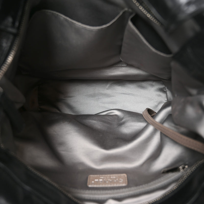 Chanel Glazed Calfskin Large Twisted Tote Black