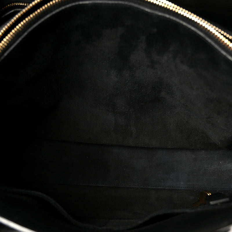 Saint Laurent Calfskin Large Sac De Jour Carryall Black