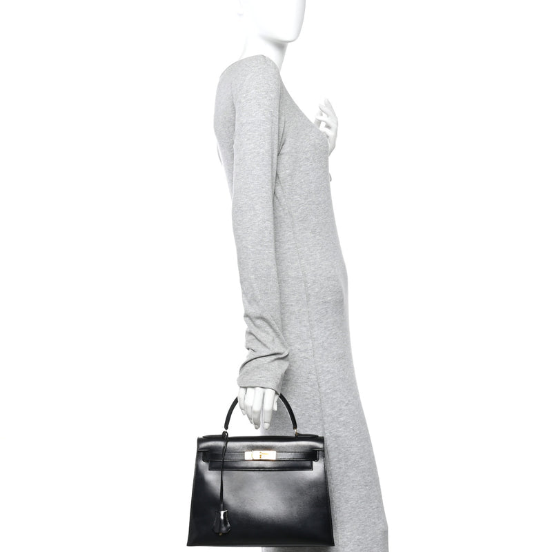 Hermes Box Kelly Sellier 28 Black