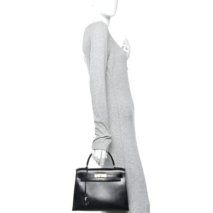 Hermes Box Kelly Sellier 28 Black