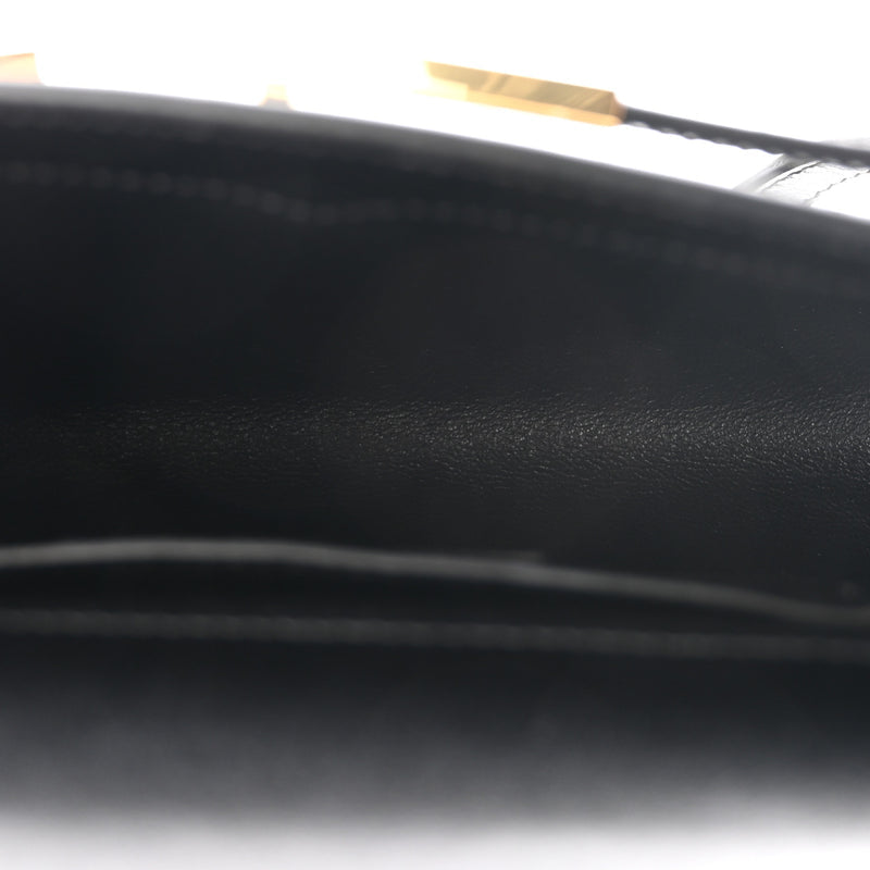 Saint Laurent Smooth Calfskin Mini Manhattan Shoulder Bag Black