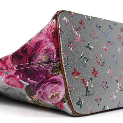 Louis Vuitton Metallic Monogram LV Garden Neverfull MM Silver