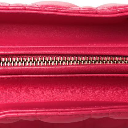 Christian Dior Lambskin Cannage Large Lady Dior Pink