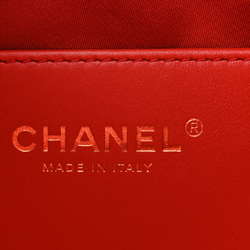 Chanel Caviar Quilted Mini Chanel 25 Handbag Red