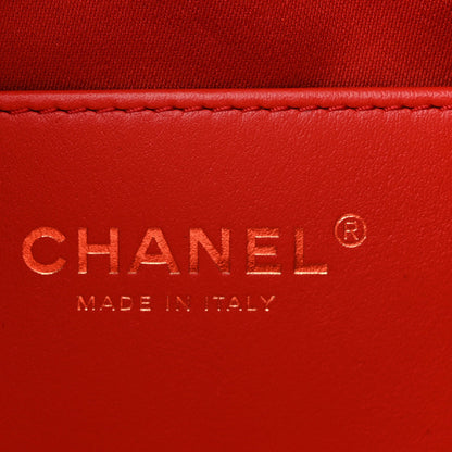 Chanel Caviar Quilted Mini Chanel 25 Handbag Red