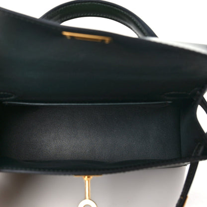 Hermes Box Mini Kelly Sellier 20 Vert Fonce