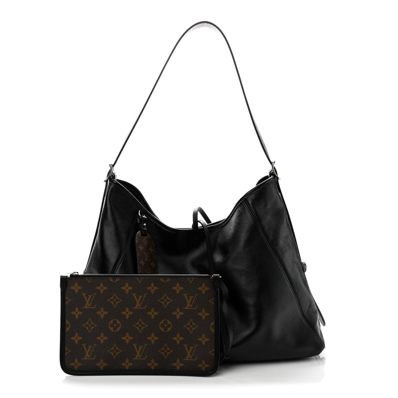 Louis Vuitton Lambskin CarryAll Vibe MM Black