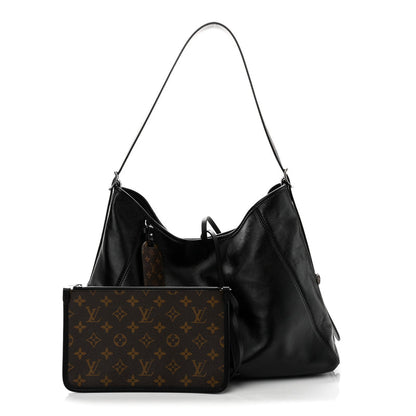 Louis Vuitton Lambskin CarryAll Vibe MM Black