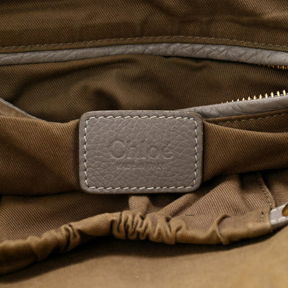 Chloe Calfskin Medium Marcie Satchel Cashmere Grey