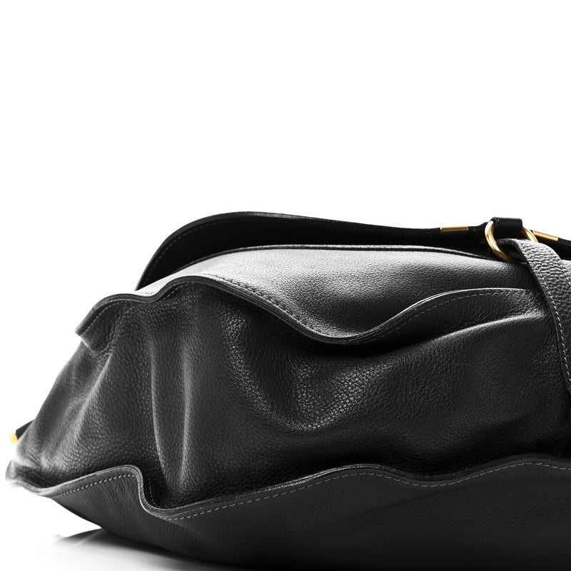 Chloe Calfskin Large Marcie Satchel Black