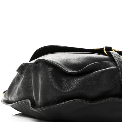 Chloe Calfskin Large Marcie Satchel Black