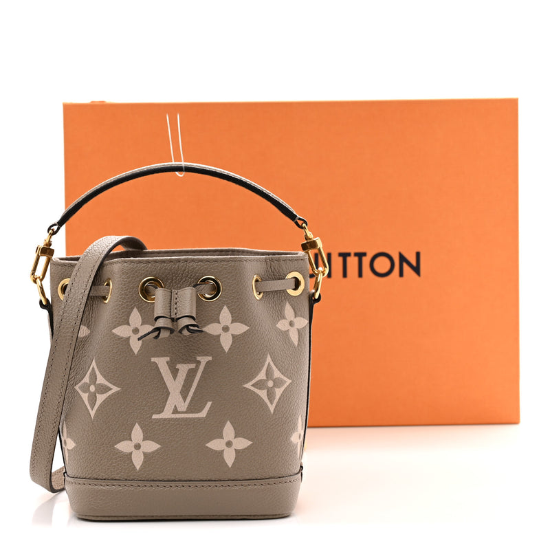 Louis Vuitton Empreinte Monogram Giant Nano Noe Tourterelle Creme