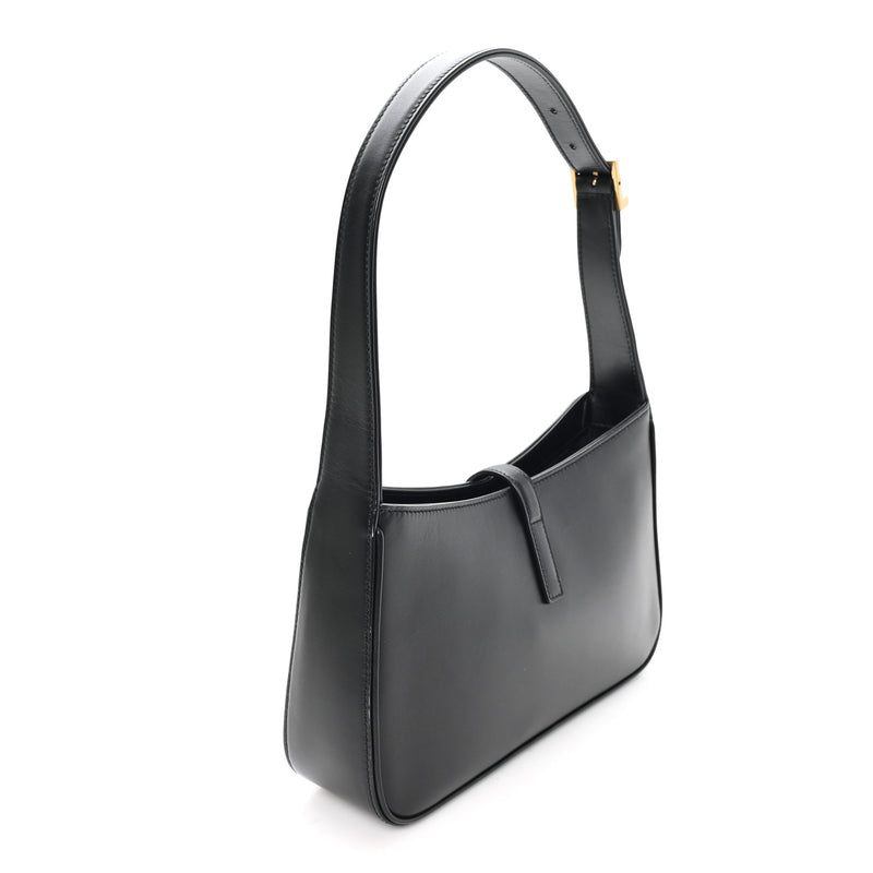 Saint Laurent Smooth Calfskin Le 5 A 7 Hobo Black