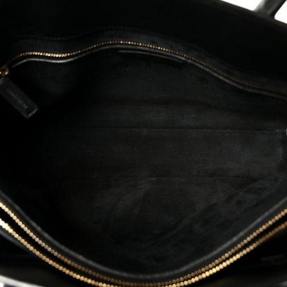 Saint Laurent Calfskin Large Sac De Jour Carryall Black