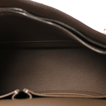 Hermes Taurillon Clemence Jypsiere 28 Etoupe