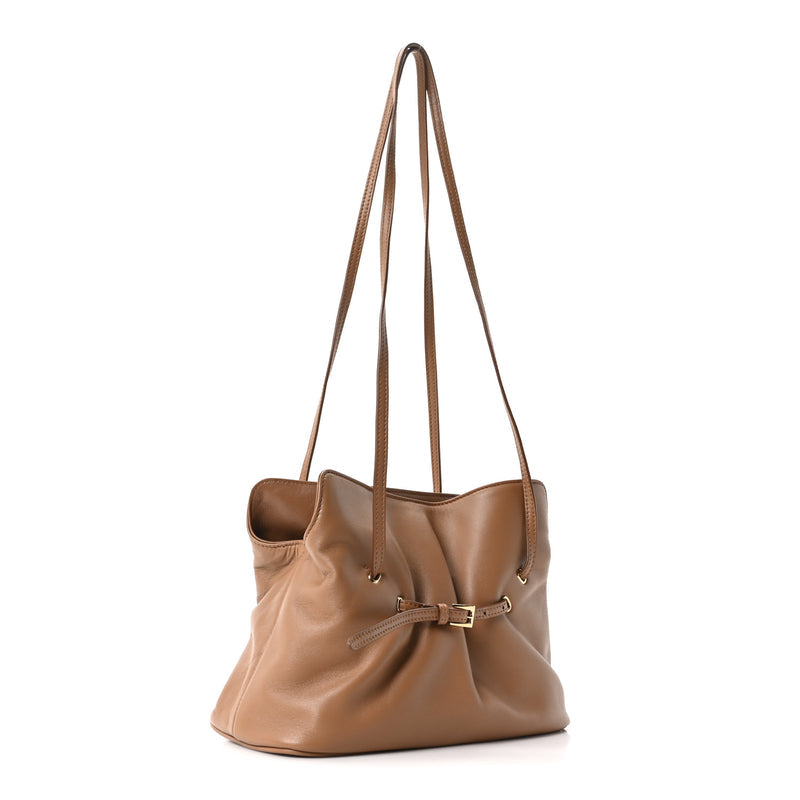 Prada Nappa Small Dada Shoulder Bag Caramel