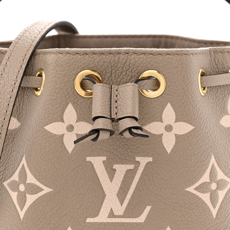 Louis Vuitton Empreinte Monogram Giant Nano Noe Tourterelle Creme