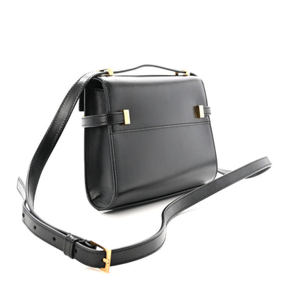 Saint Laurent Smooth Calfskin Mini Manhattan Shoulder Bag Black