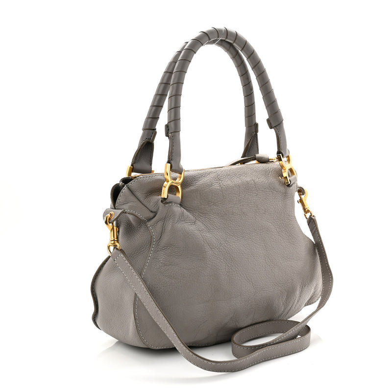 Chloe Calfskin Medium Marcie Satchel Cashmere Grey