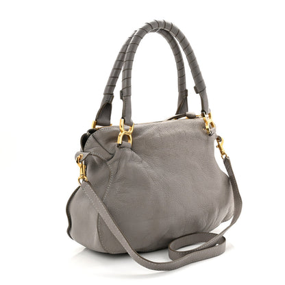 Chloe Calfskin Medium Marcie Satchel Cashmere Grey