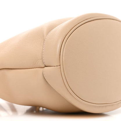 Gucci Calfskin Medium Diana Round Tote Bag Oatmeal