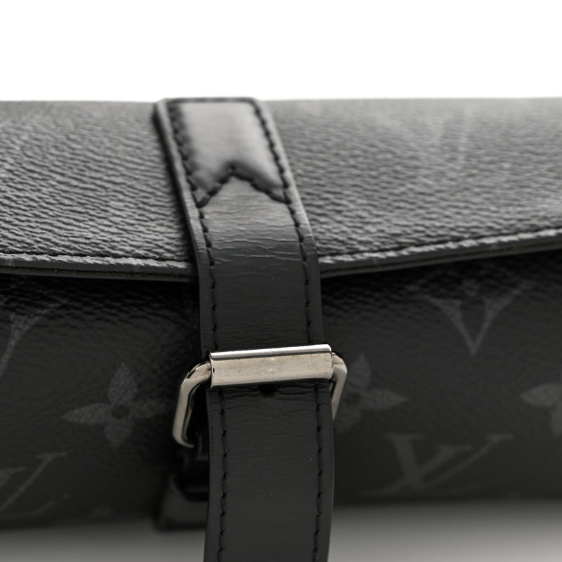 Louis Vuitton Monogram Eclipse 3 Watch Travel Case