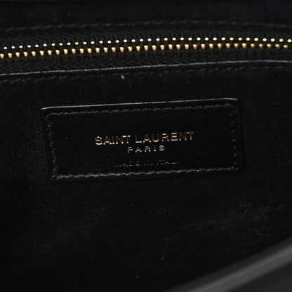 Saint Laurent Smooth Calfskin Le 5 A 7 Hobo Black