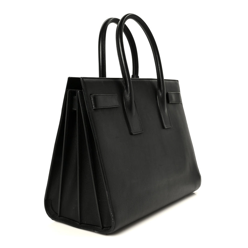 Saint Laurent Calfskin Large Sac De Jour Carryall Black