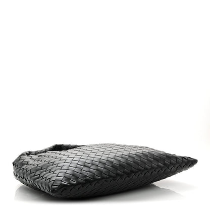 Bottega Veneta Calfskin Intrecciato Small Hop Black