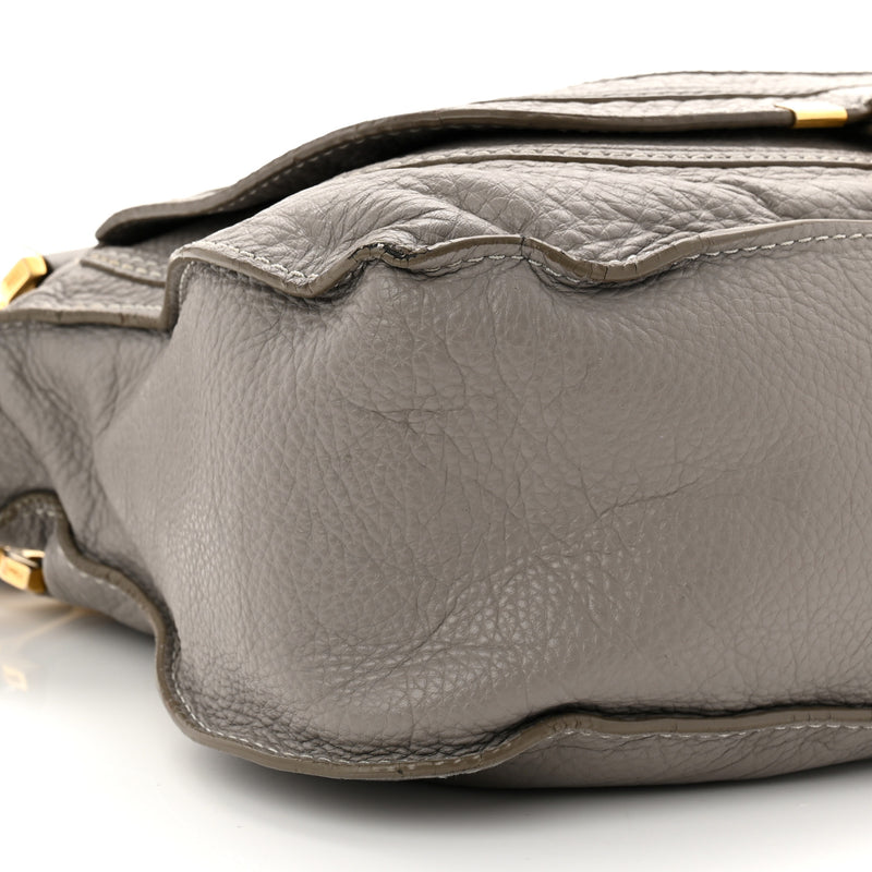 Chloe Calfskin Medium Marcie Satchel Cashmere Grey