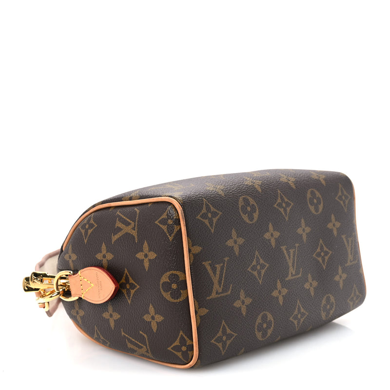 Louis Vuitton Monogram Speedy Bandouliere 20 Beige