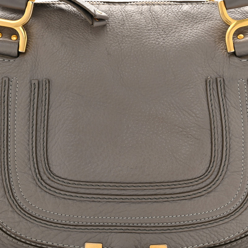 Chloe Calfskin Medium Marcie Satchel Cashmere Grey
