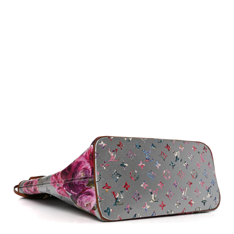 Louis Vuitton Metallic Monogram LV Garden Neverfull MM Silver