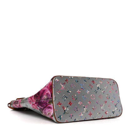 Louis Vuitton Metallic Monogram LV Garden Neverfull MM Silver