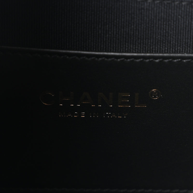 Chanel Caviar Quilted Triple Chain Hobo Black