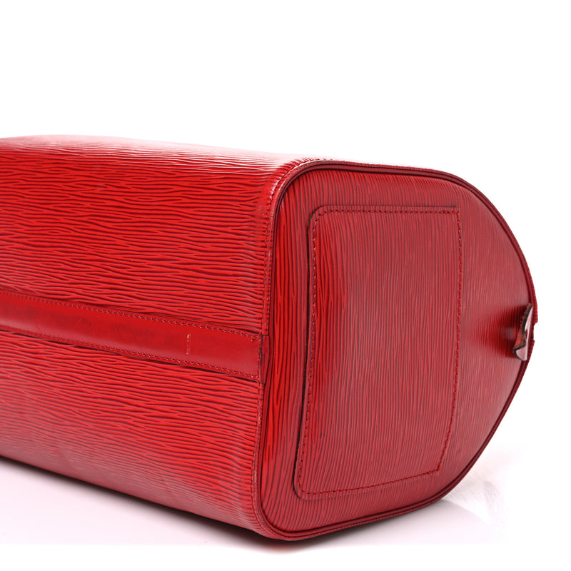 Louis Vuitton Epi Speedy 30 Castillan Red
