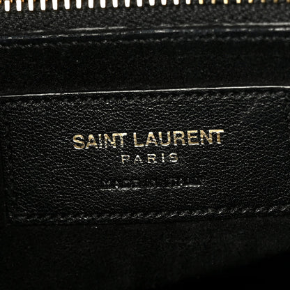 Saint Laurent Calfskin Large Sac De Jour Carryall Black