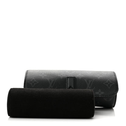 Louis Vuitton Monogram Eclipse 3 Watch Travel Case