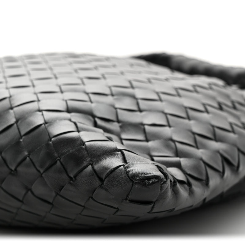 Bottega Veneta Calfskin Intrecciato Small Hop Black