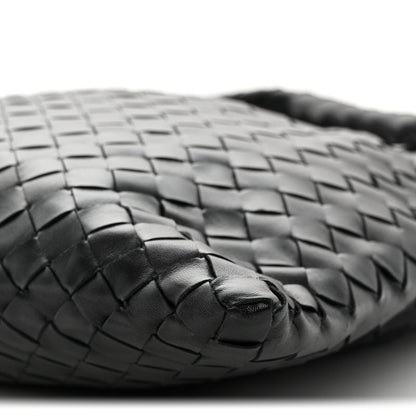 Bottega Veneta Calfskin Intrecciato Small Hop Black