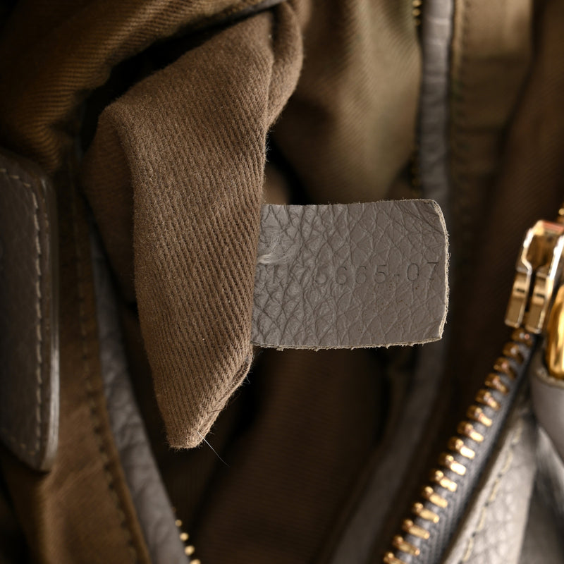 Chloe Calfskin Medium Marcie Satchel Cashmere Grey