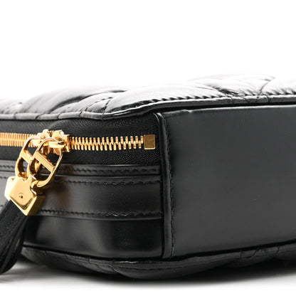 Christian Dior Calfskin Macrocannage Caro Box Bag Black