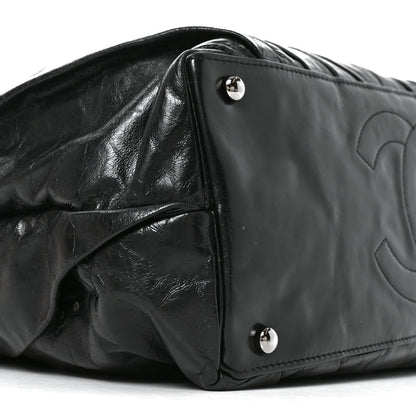 Chanel Glazed Calfskin Large Twisted Tote Black