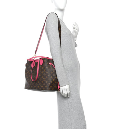 Louis Vuitton Monogram Inside Out Neverfull Bandouliere MM Rose Pondichery